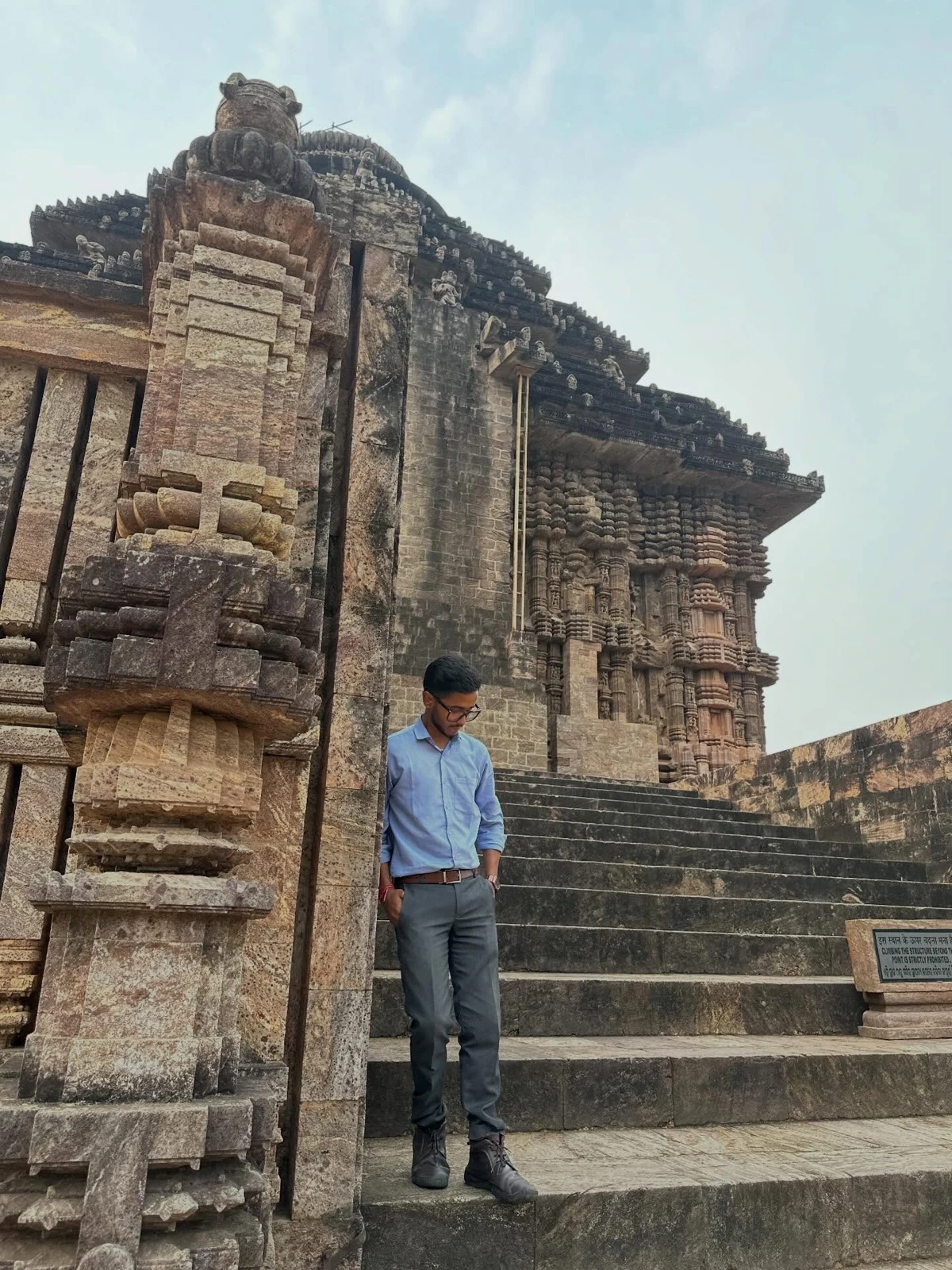 Harsh exploring Konark Sun Temple, Odisha